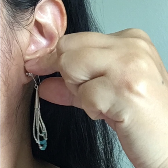 🖤Vtg Native American earrings - Picture 9 of 10